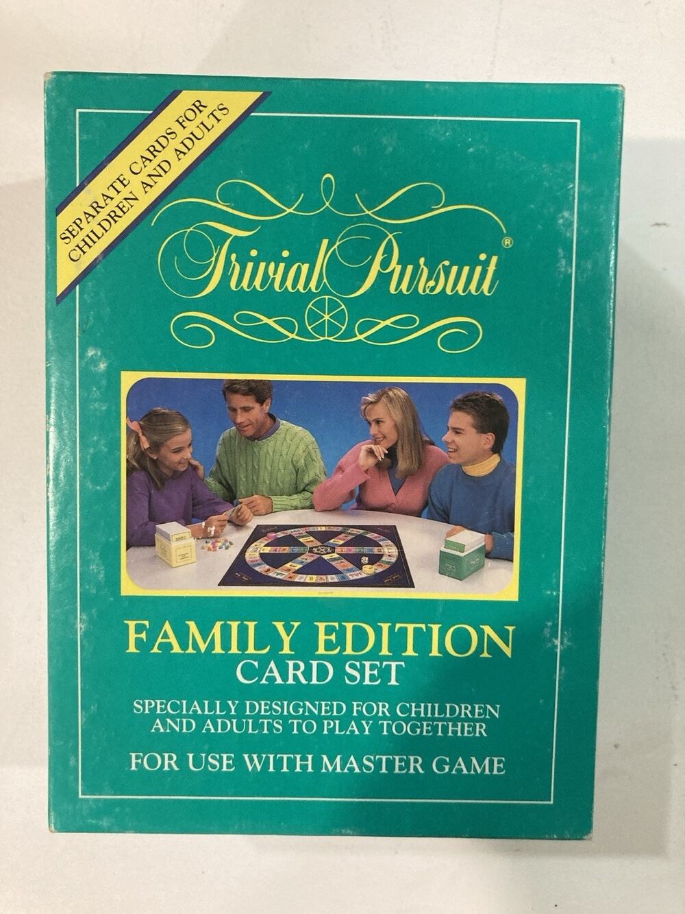 VINTAGE 1992 Trivial Pursuit Family Edition 2 Box Card Set Use w/Any Master Game